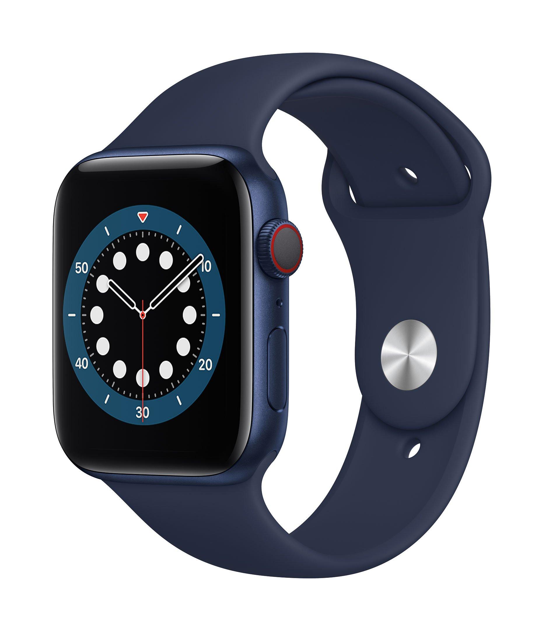 Apple Watch Series 6 GPS + Cellular, 44MM Blue Aluminium Case with 